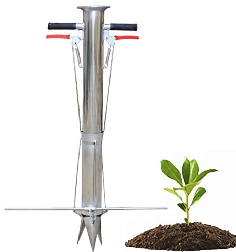 Ensemble de planteurs d'ampoules, Outils de Jardinage d'ampoules à Long Manche et Outil de semis de légumes, transplanteur Manuel de Plantes Multifonctionnel for Les oignons Verts, Radis, betteraves,