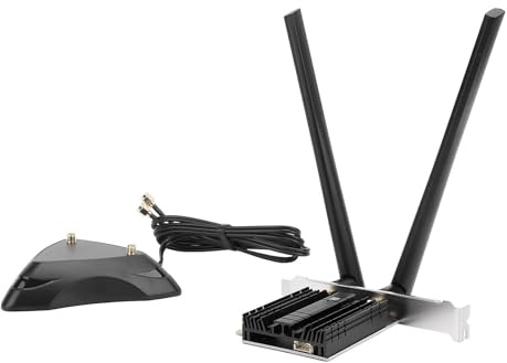 Zunate BE200 WiFi 7-Karte, WiFi 7-Netzwerkkarte 8774 Mbit/s PCIe-WLAN-Karte mit Bluetooth 5.4, Tri-Band Bis zu 6 GHz, 802.11ax, MU MIMO, 8774 Mbit/s Wireless-Netzwerkadapter für 11 10