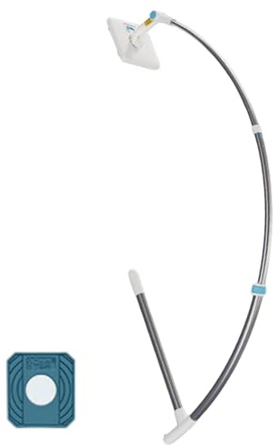 2-in-1 Extendable Window Cleaner with 360° Rotating Head, Outdoor Window Washing Equipment, Extendable Squeegee