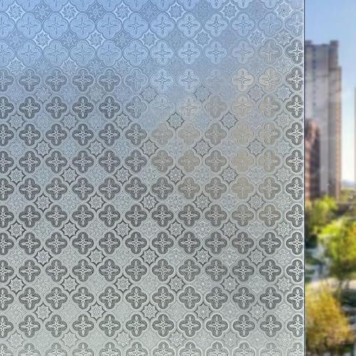 Sichtschutzfolie Fenster Grüne Blätter Sonnenschutzfolie Fenster,Sichtschutz Fensterfolie,Durchsichtig Thermofolie Fenster Gegen Hitze,Milchglasfolie Statisch Haftend