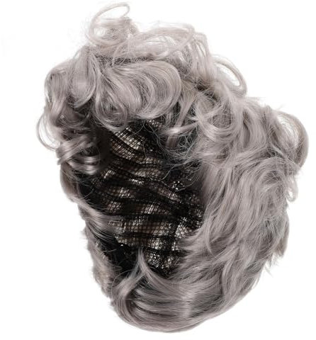 TOYANDONA Old Lady Weiße Perücke Für Cosplay Und Kostüme Grandma Perücke Für Halloween Bühnenaufführungen Und Und Leicht Zu Tragen