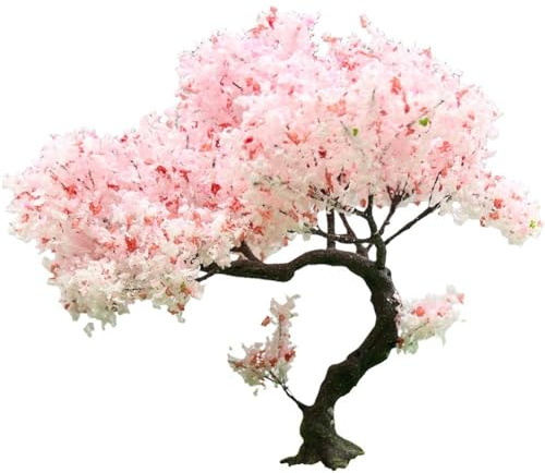 Ericetion Árbol De Flor De Cerezo Simulado De 20 Cm, Árbol De Alambre De Flor De Cerezo Artificial, Modelo De Árbol De Paisaje En Miniatura, Decoración para Bricolaje, Jardín, Hogar, Hotel, Boda