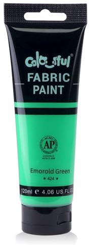 Colorful 120ml Fabric Paint-Emorold Green