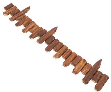 TOYANDONA Clôture De Jardin en Bois De Protection 10/15 Cm x 120 Cm pour Pelouse Et Potager, Bordure Solide Et Décorative Résistante Aux Intempéries, pour Aménagement Paysager Extérieur