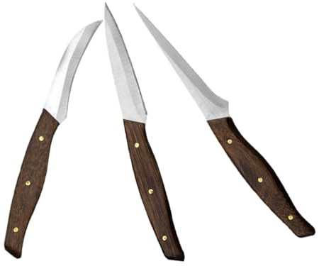 Angoily Set de Couteaux Sculpture Fruits Inoxydable Outil de Gravure Créative pour Découpe Précise pour Décoration Fruitière Usage Professionnel et Domestique