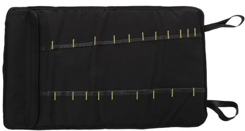 Mobestech Bolsa Enrollable y Asa Cómoda Tela Oxford Resistente 22 Ranuras y Puntera Diseño Portátil para Almacenamiento Seguro para Cuchillos de Chef y Uso Profesional