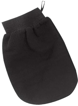 Scrub Mitt 5pcs /set Double Sided Peeling Glove Exfoliating Tan Removal for Shower, Spa, Massage(Black)