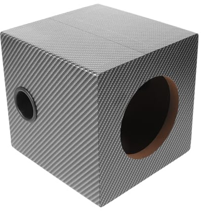 VALICLUD Caisson de Basses Scellé pour Voiture 5 Pouces en Bois Massif Caisson de Haut-Parleur Vide pour Système Audio Automobile Enceinte pour Subwoofer de Voiture Isolation Phonique