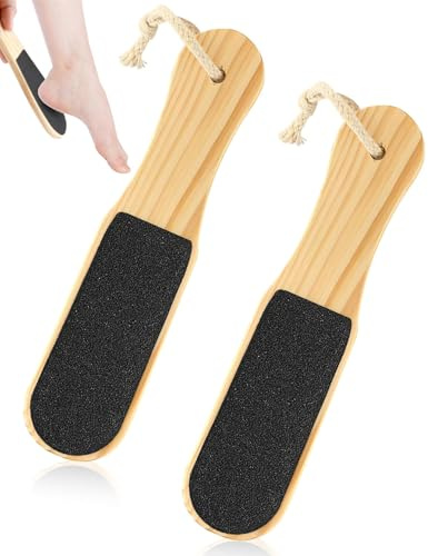 WINXMIN 2 Pezzi Raspa Piedi Professionale, raspa piedi professionale, Lima per Piedi Doppia Superficie Pedicure, Lima per Piedi e Talloni, per Pedicure, Rimuove Pelle Morta, lima per piedi e talloni