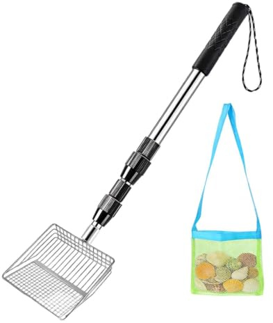 Générique Tamis à Sable pour Plage Pelle Portable avec Sac en Filet
