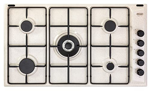 DE LONGHI FLS 59 DD PIANO COTTURA A GAS AVENA 90 CM 5 FUOCHI 1 DOPPIA CORONA FLS59DD