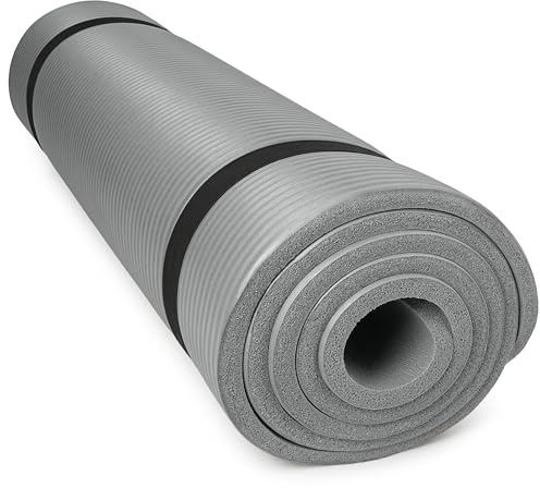 diMio Komfort-Gymnastikmatte Yogamatte in 185x60x1cm, 185x60x1.5cm, 185x90x1.5cm, 200x100x2 mit Tragegurt Phtalatfrei + SGS-geprüft