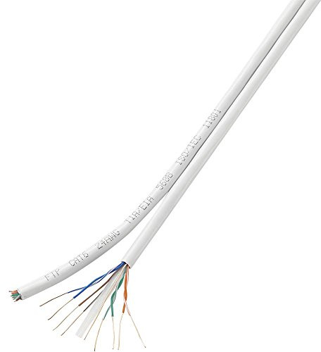 TRU Components Câble réseau CAT 6 F/UTP CAT 6/CCA 1567360 8 x 2 x 0.196 mm² blanc 100 m