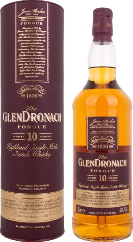 The GlenDronach 10 Years Old FORGUE Highland Single Malt 43% Vol. 1l in Giftbox