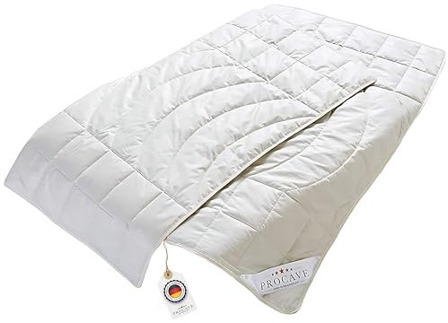 PROCAVE Kamelhaar Exquisit Qualitäts-Bettdecke für den Sommer 135x200cm, leichte Sommerbettdecke, Kamelhaardecke, aus der Natur, atmungsaktiv & wärmeausgleichend, 100% aus Deutschland