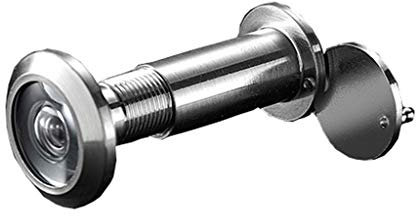 ARCH Anti-Diebstahl-Zuschauer Guckloch -Katzenauge Mit Rückseitiger Abdeckung Startseite Von Visual-Türspion-Projektor HD Weitwinkel-Vintage-Tür-Spiegel for Home Security (Size : Silver 50-75MM)