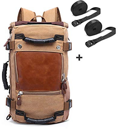 Rucksack Kompatibel mit Honda Shadow VT 600/125 C Spanngurte VG6 braun