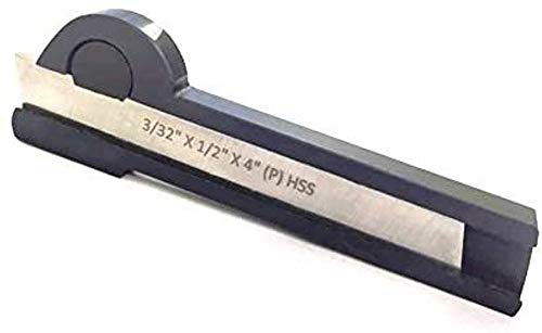 Lathe Cut off Parting Tool Holder 3/4 Width & HSS Blade 3/32 x 1/2x 3 1/2''