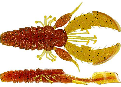 Westin CreCraw Creaturebait 8,5cm 7g - 5 Gummikrebse, Farbe:Motoroil Pepper