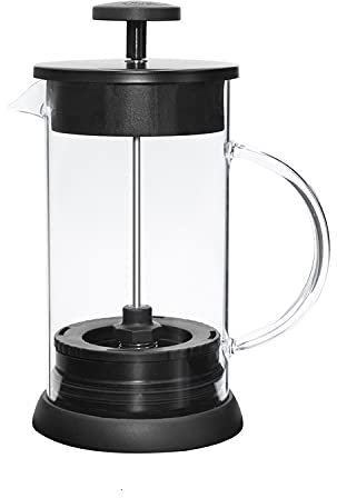 XIXIDIAN Cafetera, Resistencia a Alta Temperatura Prensa Francesa Acero Inoxidable Cafeteras Manual, Luz y Transparente para Hogar, Oficina y Camping, 34oz (1 litro)