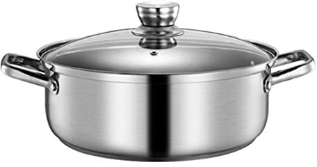 Cabilock 1pezzi Pentola per Induzione Calda in Acciaio Inox Pentola Ad Induzione per Fornello Gas Calda Divisore per Cottura