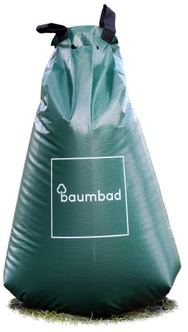 baumbad 1 Premium Bewässerungsbeutel 75 Liter, PVC UV Beständig, Baumsack zur Bewässerung in Grün, mit Umweltfreundlicher Verpackung