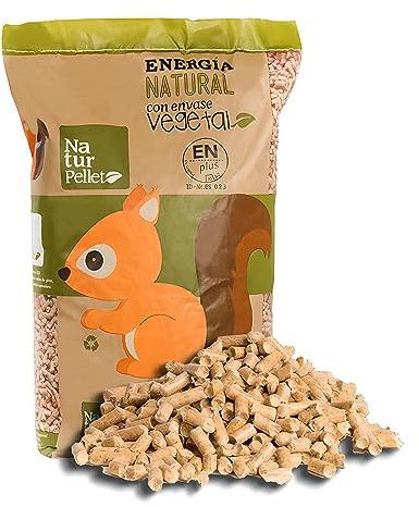 DECORESTOR Pellets Premium Madera 15 kg - Pack 35 Sacos Pelets para Estufas y Chimeneas (525 Kg)