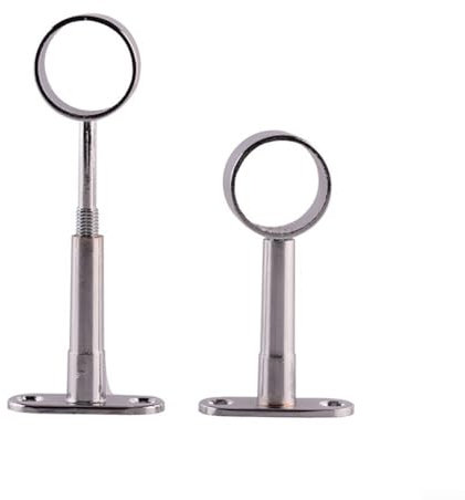 Support central rond chromé, support de vêtements réglable, support de tringle de placard pour tringle de penderie 25 mm (A)