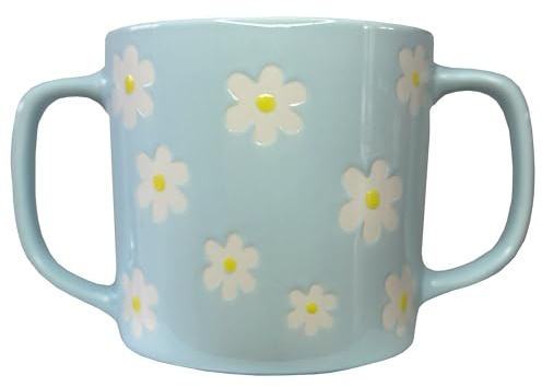 Boscul Dignity Mug à deux anses 400 ml Double poignée Prise en main plus faible Aide à la mobilité de la vie Dignité Facile à tenir pour l'arthrite, la démence et la maladie de Parkinson 2 couleurs