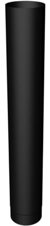 5 Inch 1000mm Matt Black Stove Flue Pipe (Trade Price Flues)