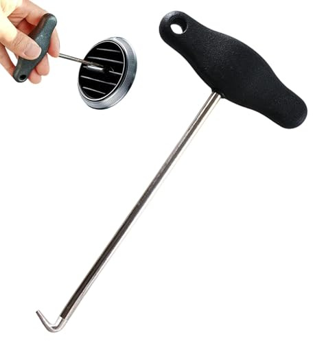 Extracción del salpicadero del coche, removedor de salida de aire - Herramienta de extracción del gancho de salida de aire - Herramienta multifunción de material de acero con mango en T para quitar re