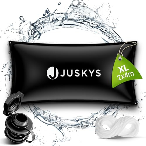 Juskys Couverture de Piscine Gonflable rectangulaire 2 x 4 m - Couverture de Piscine, Coussin d'air, Coussin de Piscine d'hiver, Couverture de Piscine à gonfler, hivernage, Spa