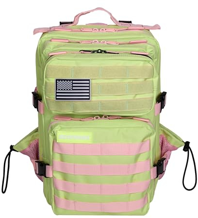 ELITRAINX ELITEX TRAINING Zaino militare impermeabile, per sport, cabina, aereo, palestra, outdoor, cross training, verde lime