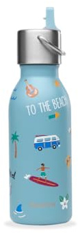 Qwetch - Bouteille isotherme - Kids Honolulu bleu 350 ml- QWETCH