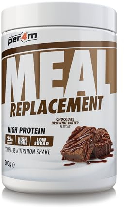 Per4m Meal Replacement Diet Shake Powder | High Protein Low Calorie Weight Loss Shake | Vegetarian Gluten Free Nutritionally Complete Slimming Drink | 15 Serving (900g, Chocolate Brownie Batter)