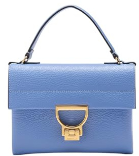 Coccinelle Leder Handtasche Umhängetasche Arlettis Handbag Azul blau