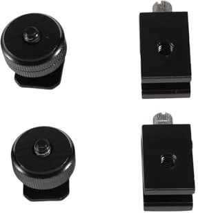 Diheohg 4 Pack Caméra Combo Pack Adaptateur de de Griffe Froide Fixation de Flash pour Chaud de pour Appareil Photo Reflex Flash Support de Chaussure