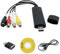 SRLWMYI USB Convertisseur Video Audio, VHS VCR Hi8 Mini DV Adaptateur Cassette Audio Vidéo USB Carte de Capture Transfère Numérique, pour Windows 11/10/8/7 / XP/Vista, Compatible Windows et Mac