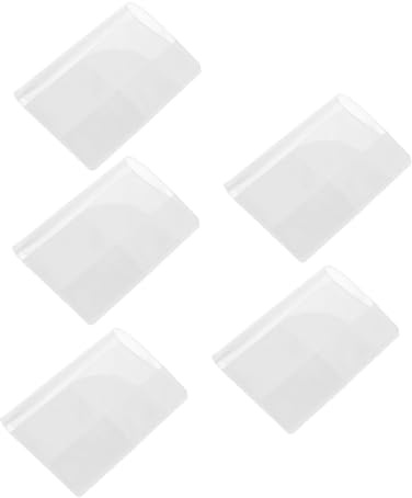FUNNETOYU 5stücke Transparente wasserdichte Reisepasshülle Transparente Passhüllen mit Schutzleiste wasserdichte Kartenhüllen für Reisedokumente Kompaktes und Robustes Passetui