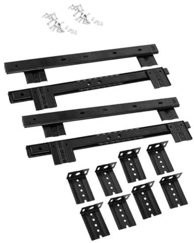 TOBBOMEY Keyboard Drawer Slide Track Guide Rail for Computer Desks Cold Rolled Construction Easy Installation for Smooth Sliding Action for Home Office and Workspace Elegance