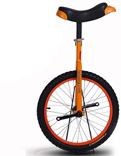 SFQEVHRZ Monocycle, Monocycle for Enfants avec Roue de 16 Pouces, Jante en Alliage, Pneu Extra épais et Support Rangement Robuste(Oranje)
