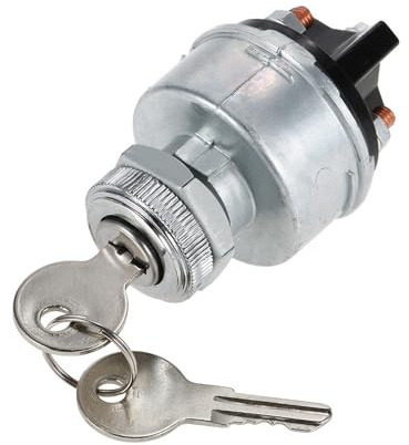 del bloccasterzo dell'interruttore Pulsante di blocco dell'interruttore accensione con 2 chiavi Interruttori avviamento ON/OFF Accessori per auto per go-kart, camion, trattori
