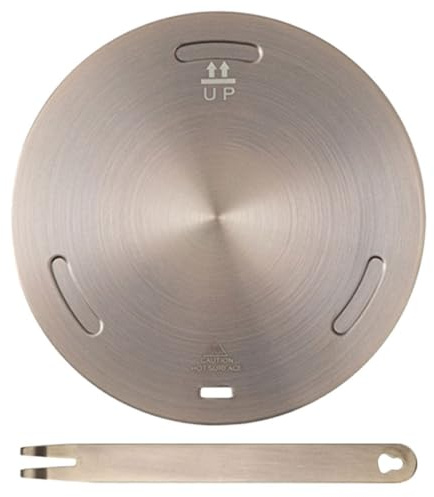 STOBAZA Placa Adaptadora para Cocina de Inducción de 28 CM en Acero Inoxidable Difusor de Calor Resistente, Compatible Utensilios y Uso Doméstico en Cocinas de Gas