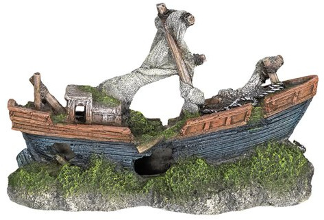 Nobby Aqua Ornaments Boot, 21 x 8 x 13,5 cm, 1 Stück