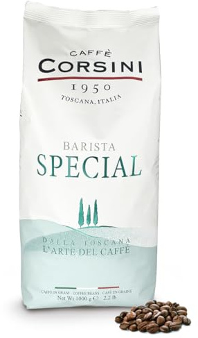Caffè Corsini - Premium Bar Special. Mélange de grains de café Arabica et Robusta, l'espresso crémeux du bar - 1 kg