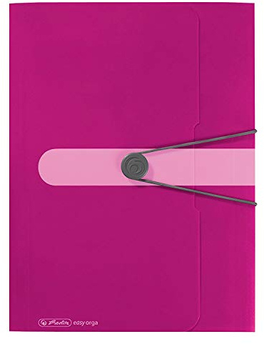 Herlitz Gummizugmappe PP A4 opak Beere 1 St.