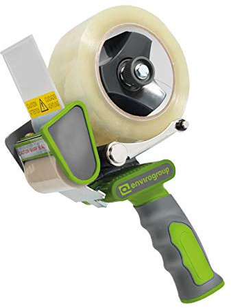 ENVO TAPE® 903030D Handabroller silent 50 mm - leises abrollen, Profi Abroller für Klebeband Paketband, 1 x Paketbandabroller