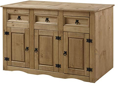 SAM Sideboard Anrichte Kommode Mexico, Wohnzimmer, Kiefernholz gewachst, Antik