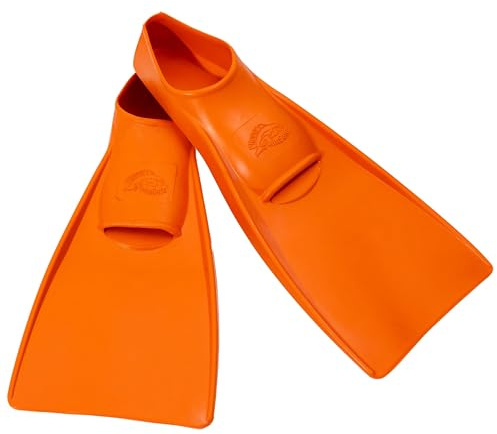 Flipper SwimSafe 1180 - Schwimmflossen für Jugendliche und Erwachsene, in der Farbe Orange, Größe 40 – 41, aus Naturkautschuk, als Schwimmhilfe für unbeschwerten Schwimm- und Badespaß