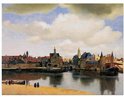 Bilderdepot24 Kunstdruck Poster - Jan Vermeer Ansicht von Delft 60x40 cm ca. A2 - Alte Meister Bild ohne Rahmen
